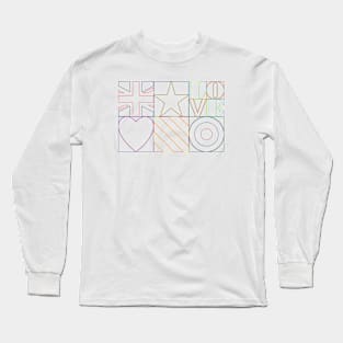 Pop Art Lines - UK Long Sleeve T-Shirt